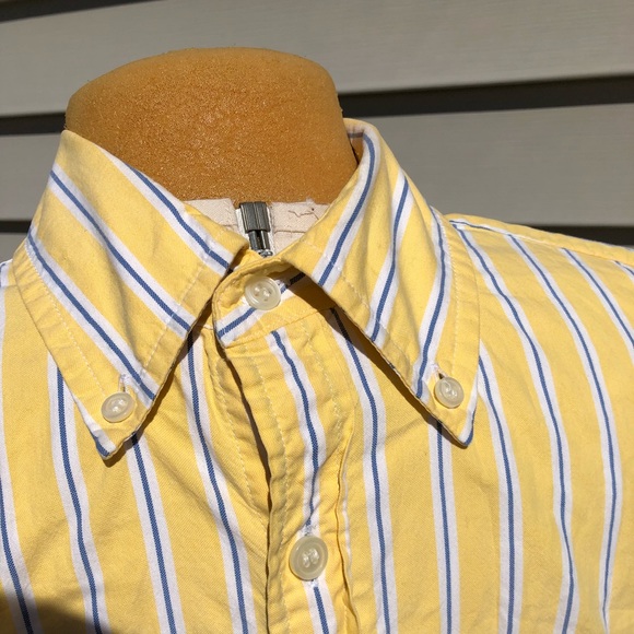 J.Crew tailored fit button down yellow striped - Picture 3 of 8